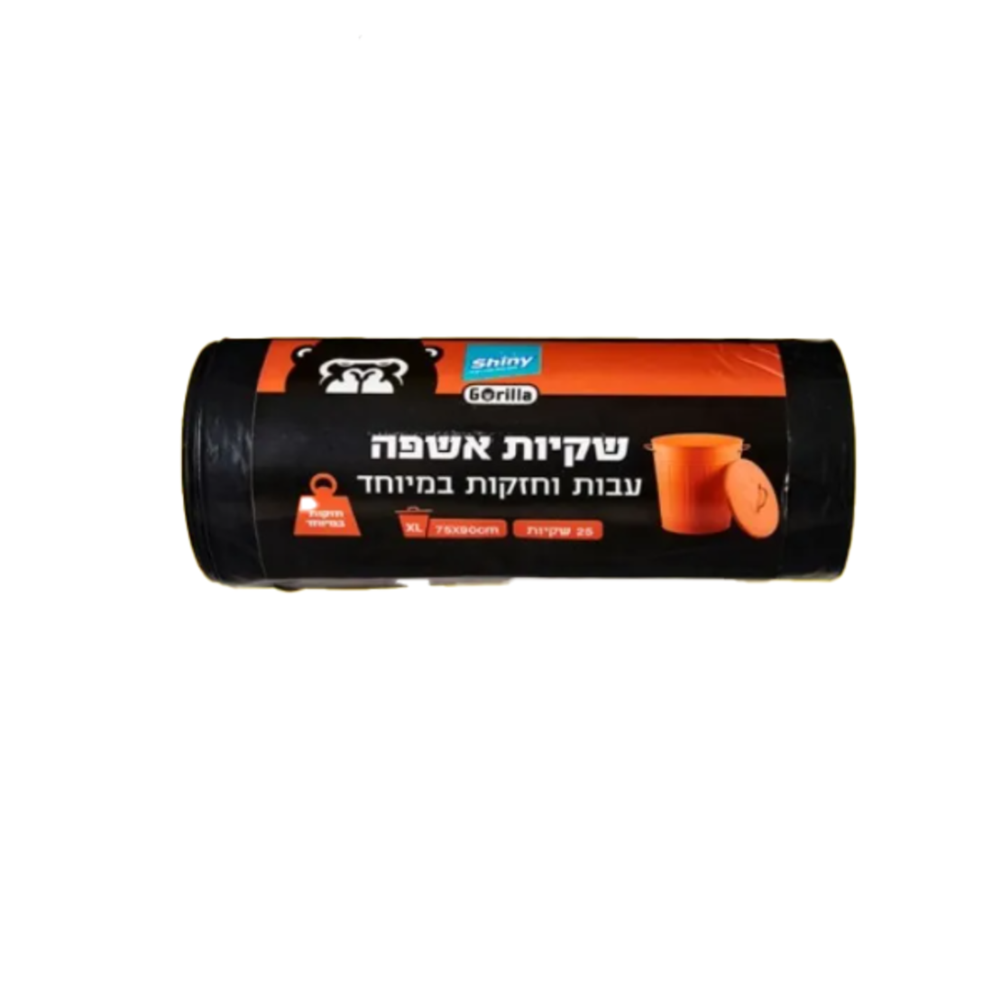 שקיות אשפה שחורות עבות וחזקות 75/90 25 יח'