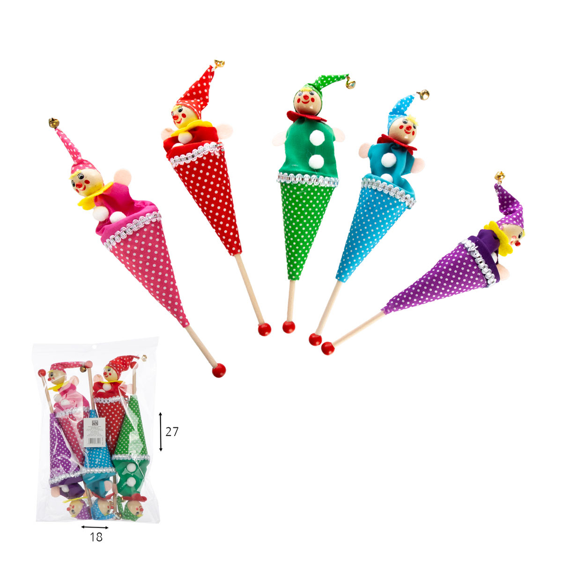 מארז 5 ליצני קונוס