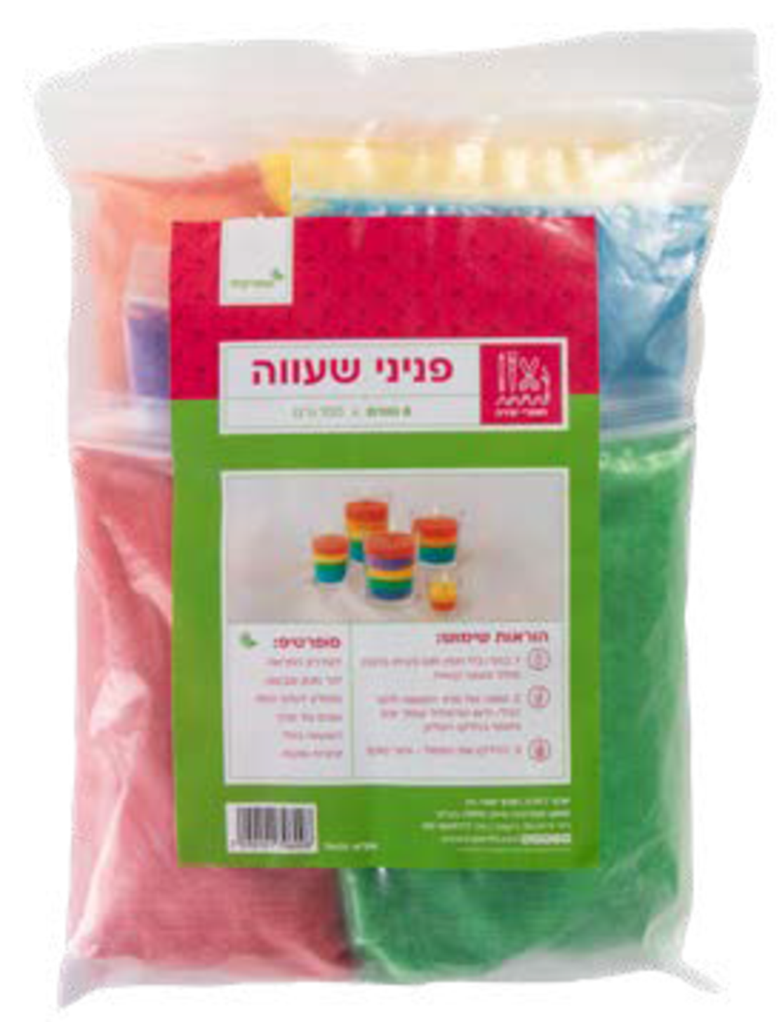 פניני שעווה 6 גוונים 100 גר'