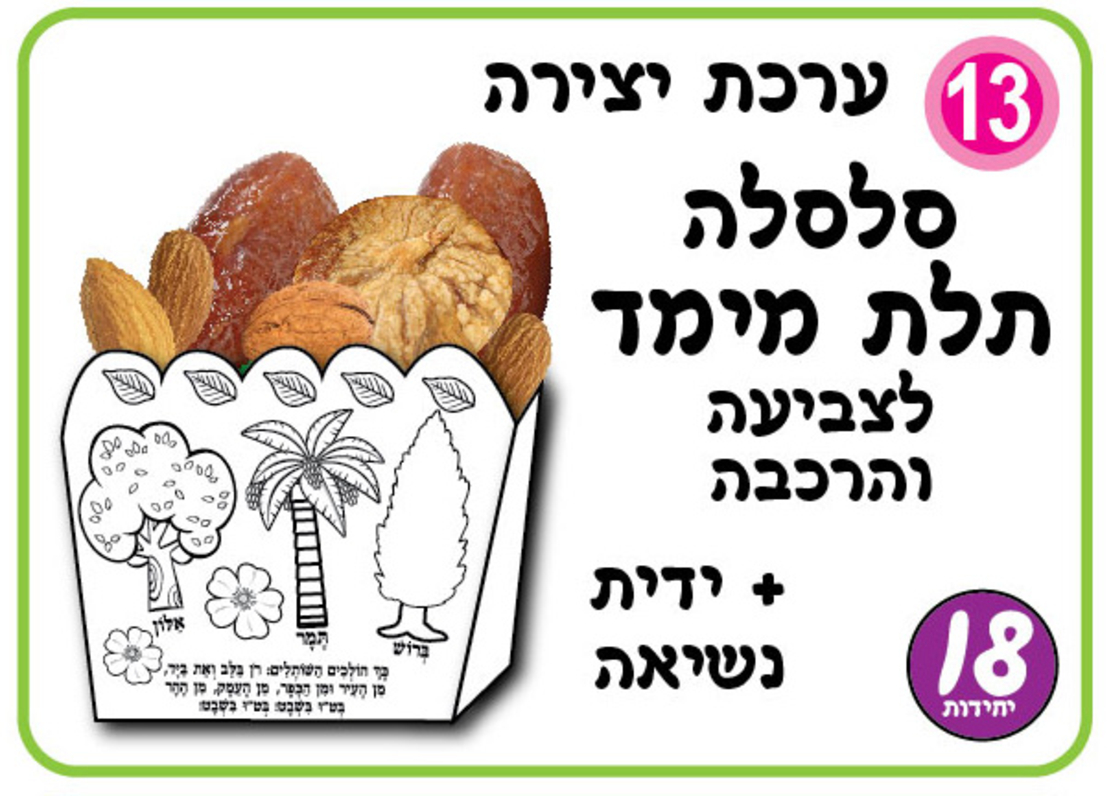 סלסלה חגיגית לצביעה והרכבה + ידית 1/18