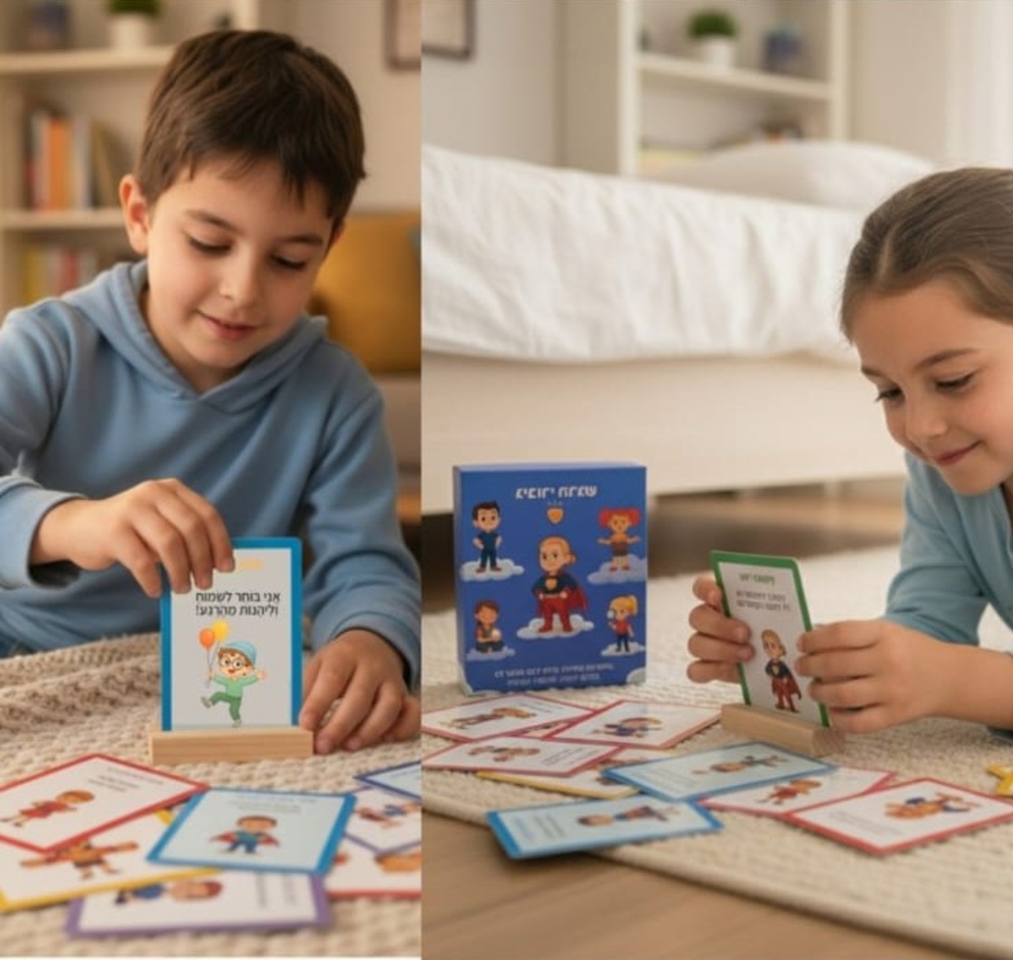 גיבורי הרגש — קלפים לשיח רגשי עם ילדים