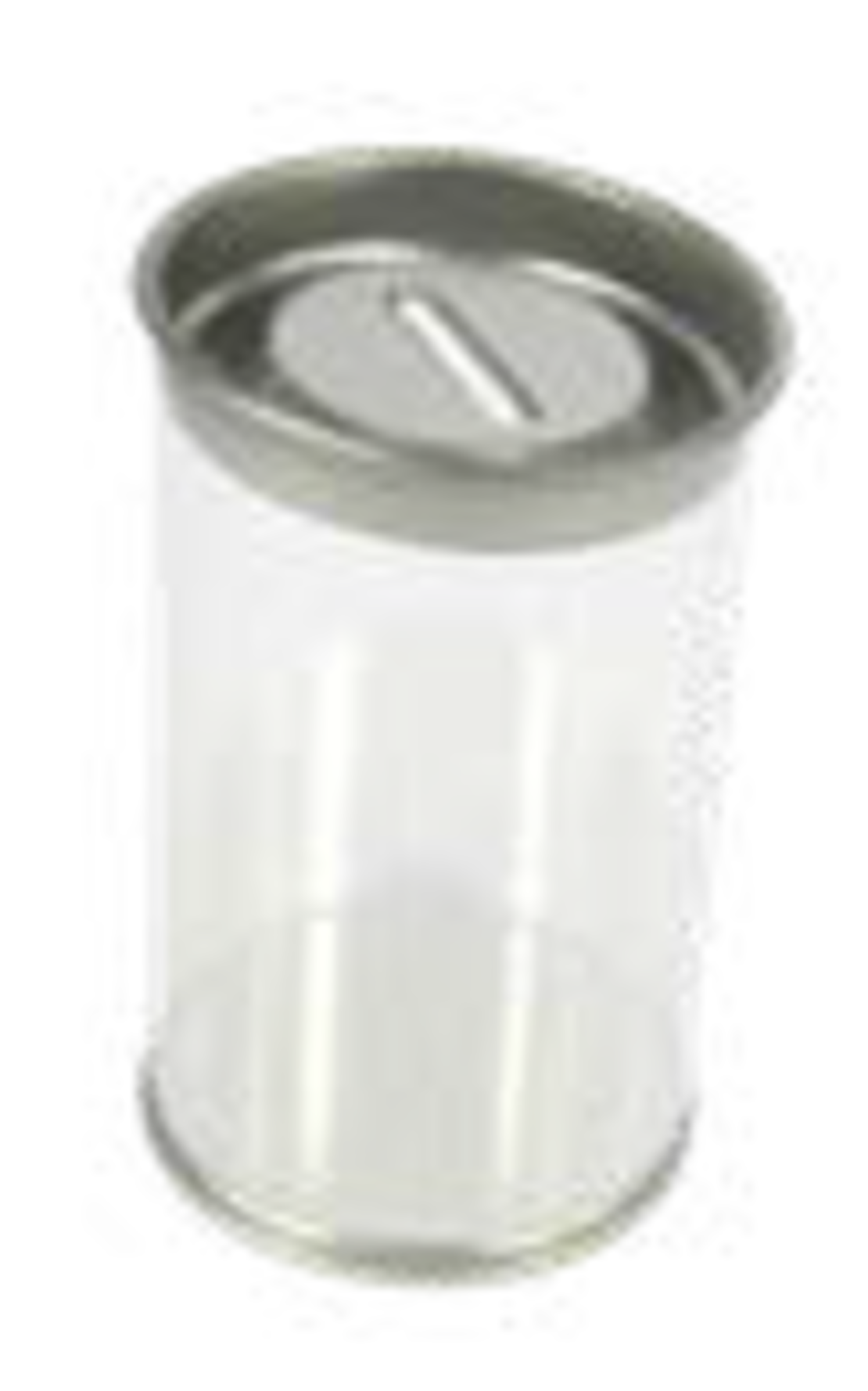 קופת חיסכון שקופה PVC/פח 12 יחידות