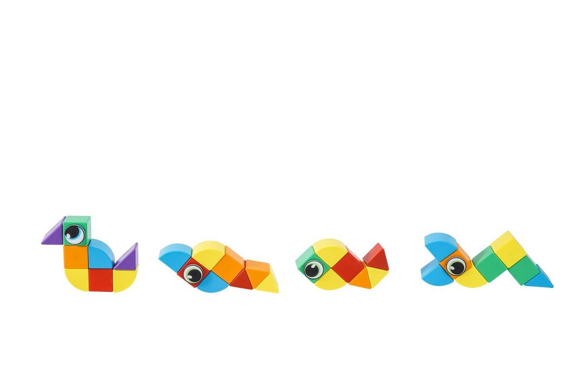 קוביות מגנט צורות 42 יח