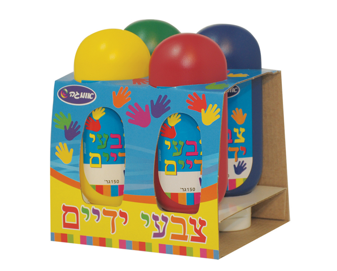 צבעי ידיים 4*150 גרם