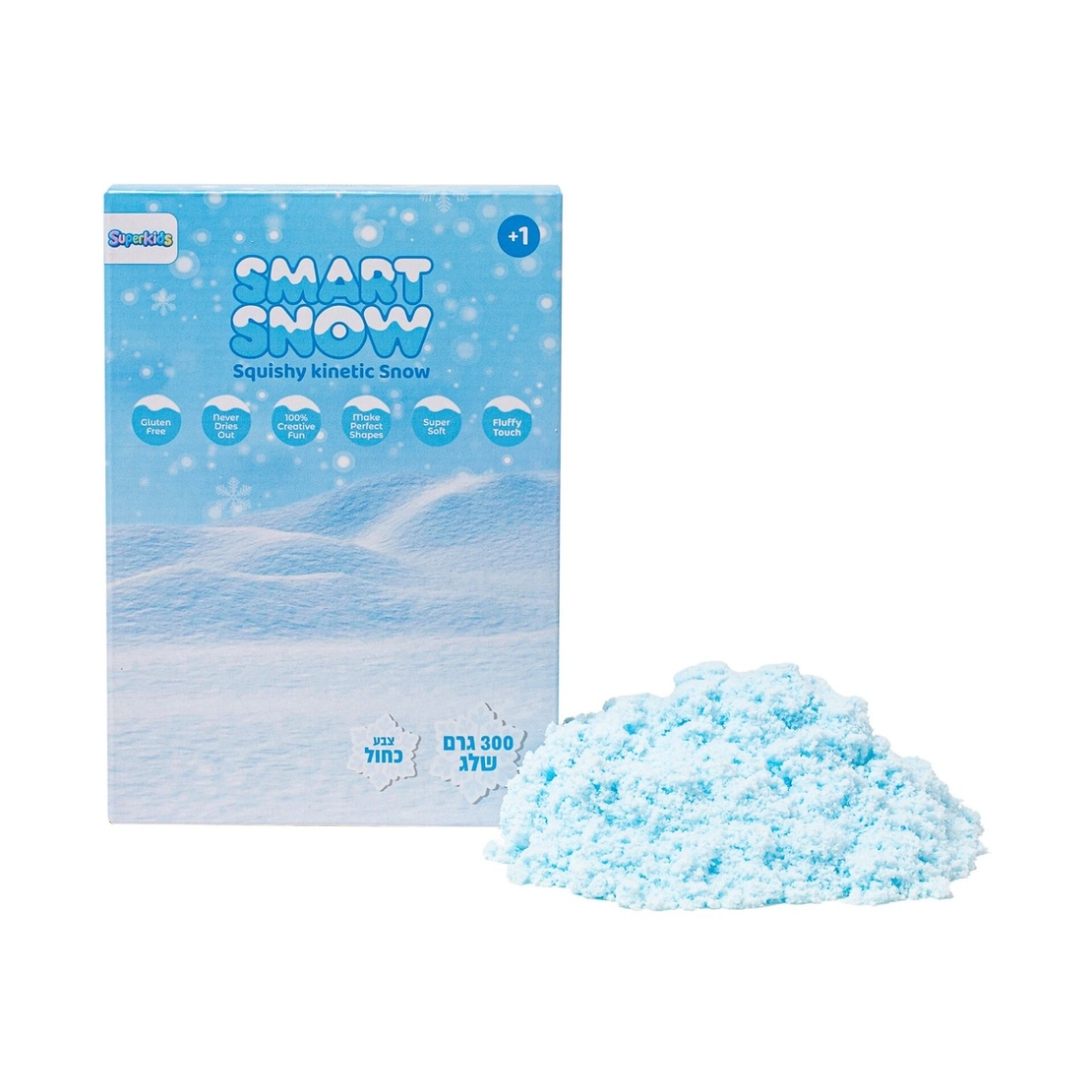 Smart Snow – בצק שלג סנסורי אריזת 300 גרם- כחול