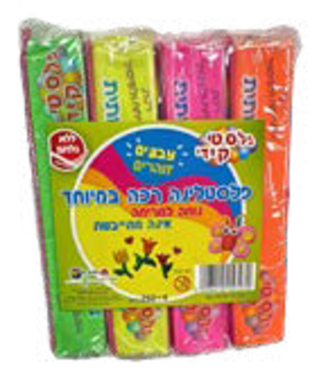פלסטלינה זוהר 250 גרם 4 גוונים