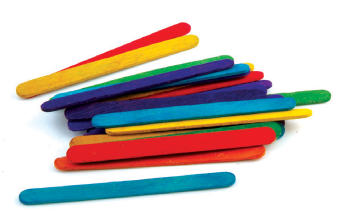 מקלות ארטיק צבעוניים