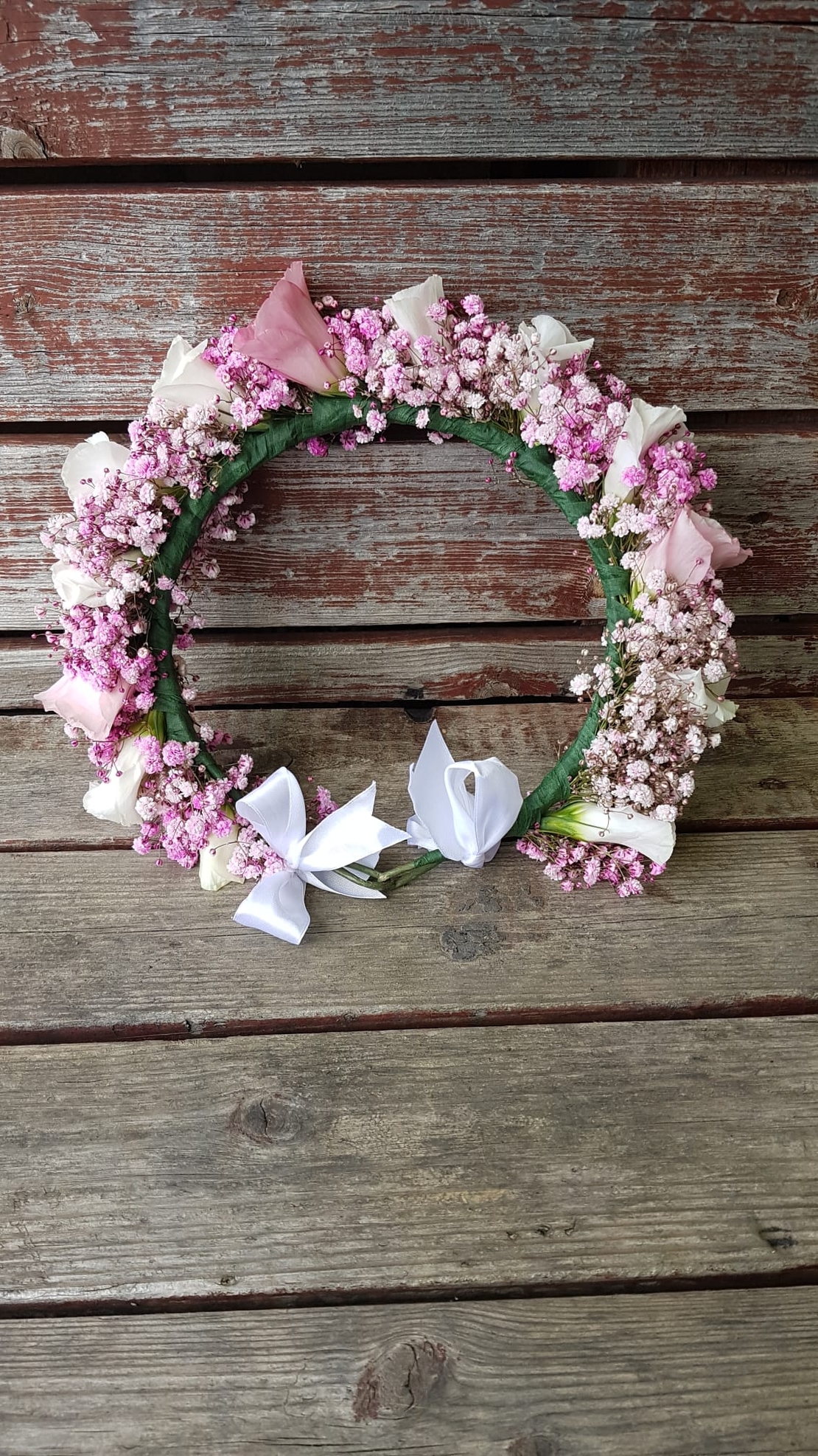 Pink Lisianthus and Gibsons Flower Crown