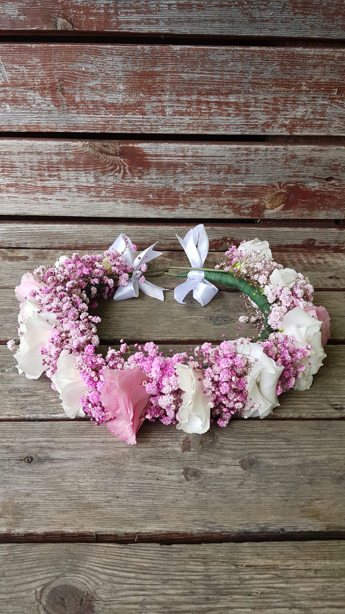 Pink Lisianthus and Gibsons Flower Crown