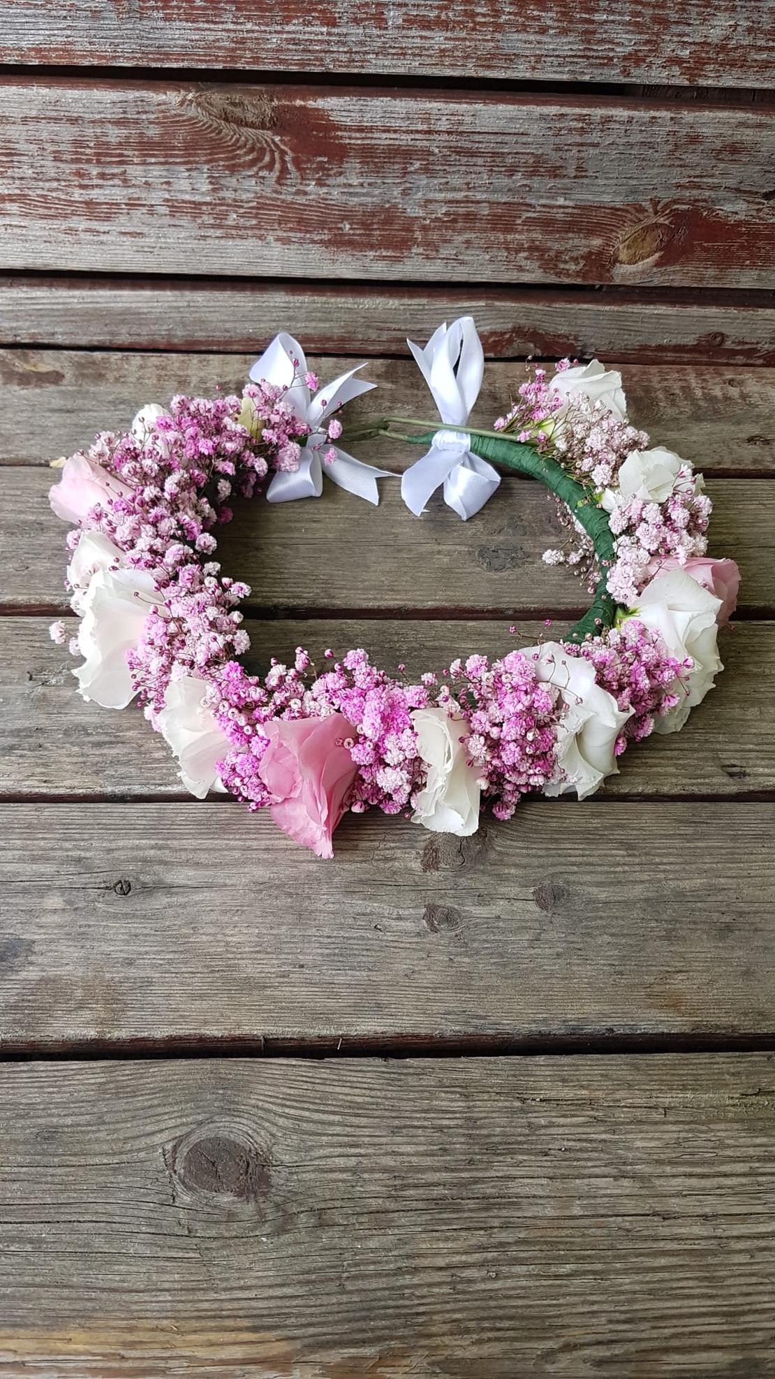 Pink Lisianthus and Gibsons Flower Crown