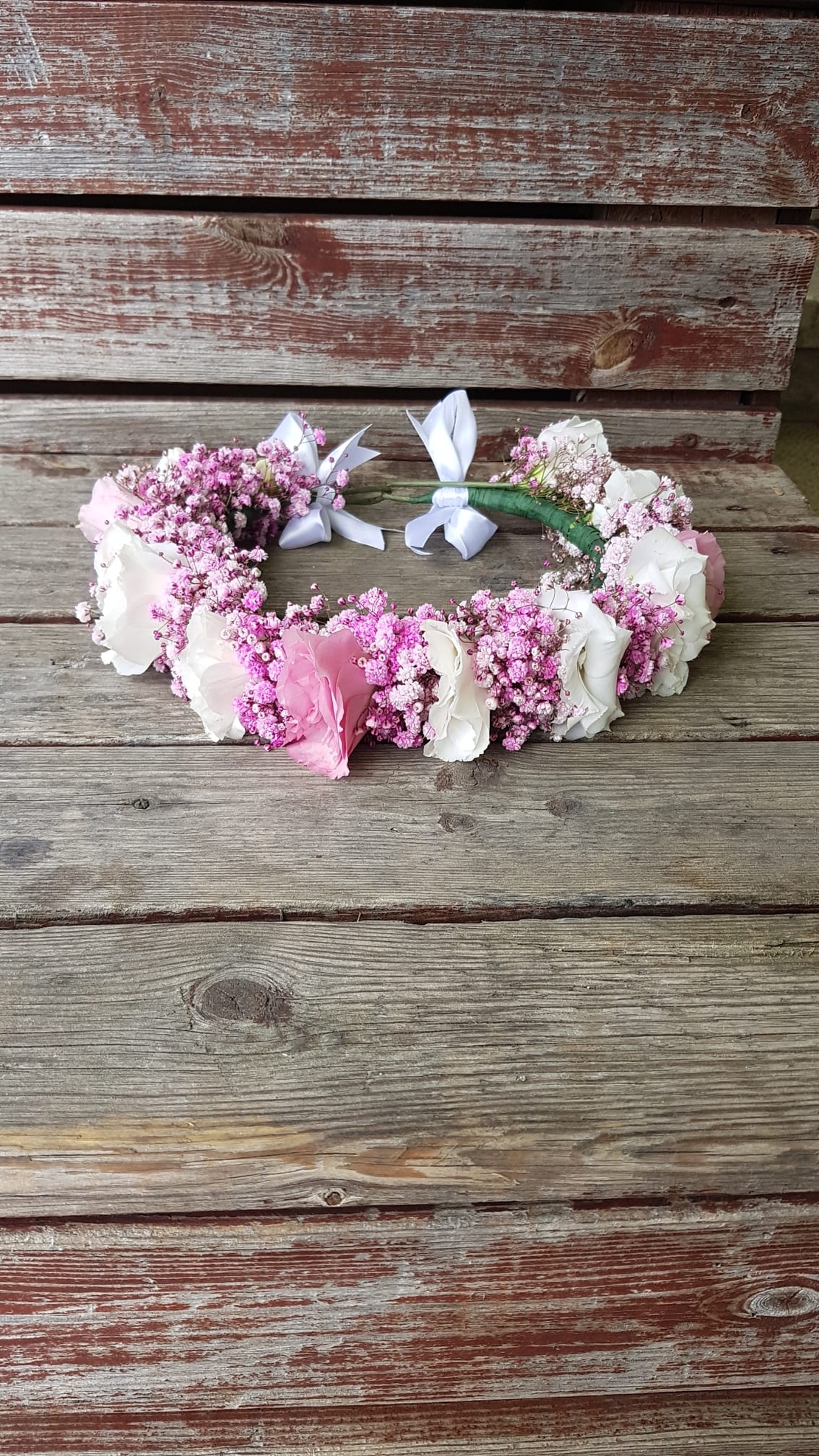 Pink Lisianthus and Gibsons Flower Crown