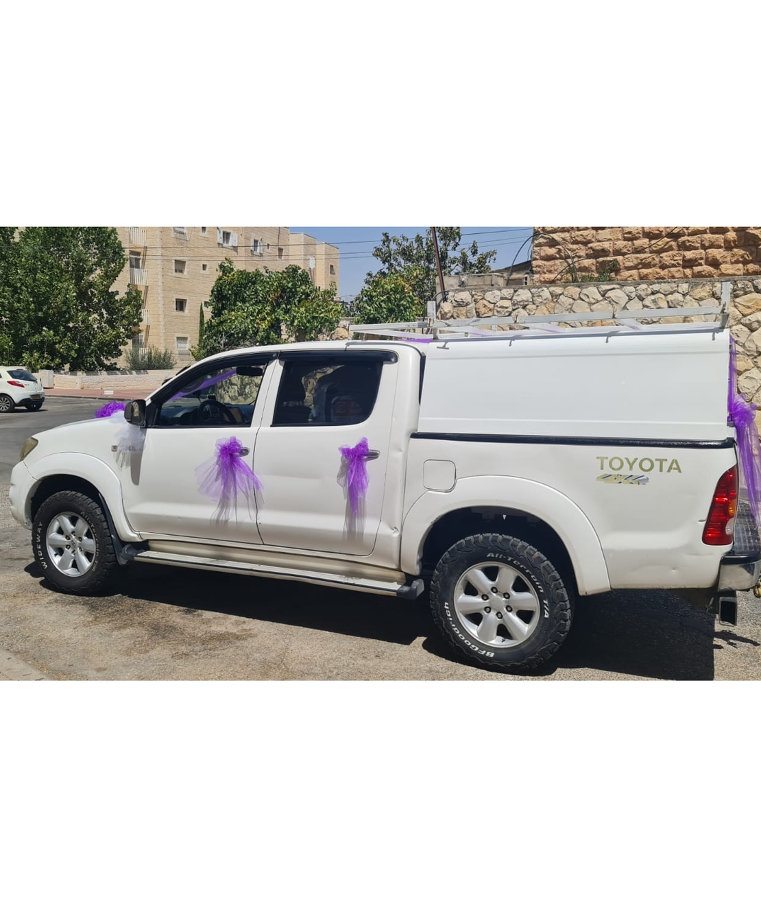 קישוט טנדר בסגול