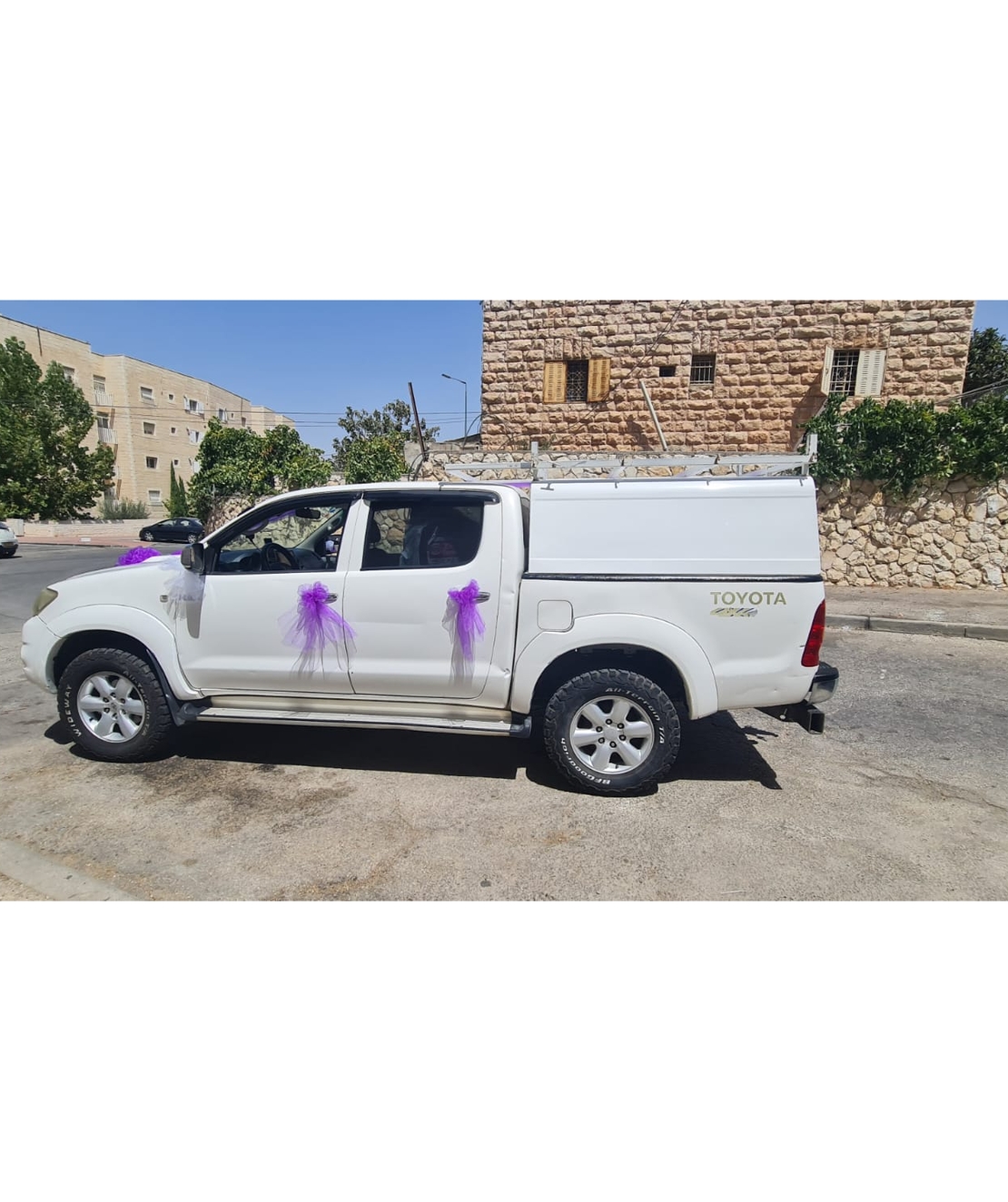 קישוט טנדר בסגול