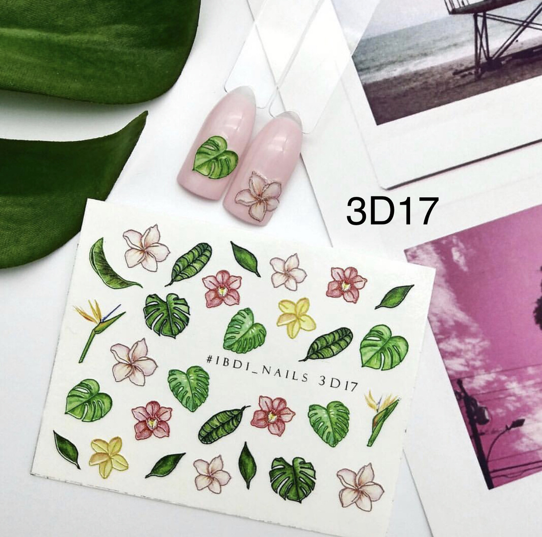 פרחים 3D17