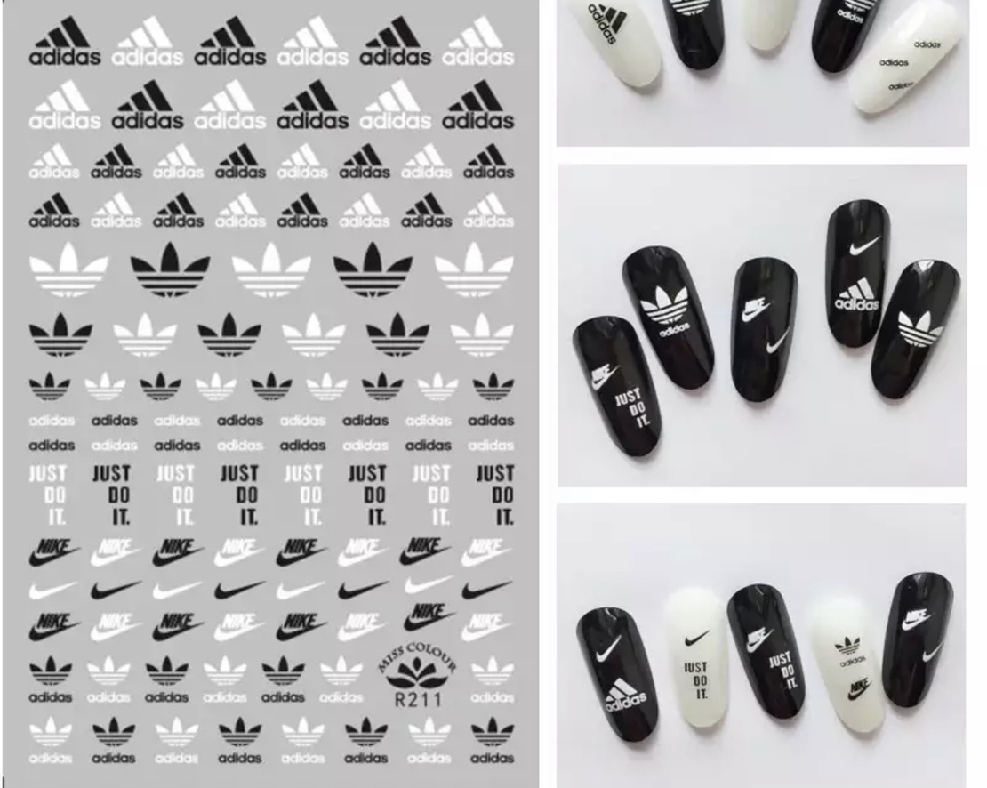 מדבקה NIKE ADIDAS R211