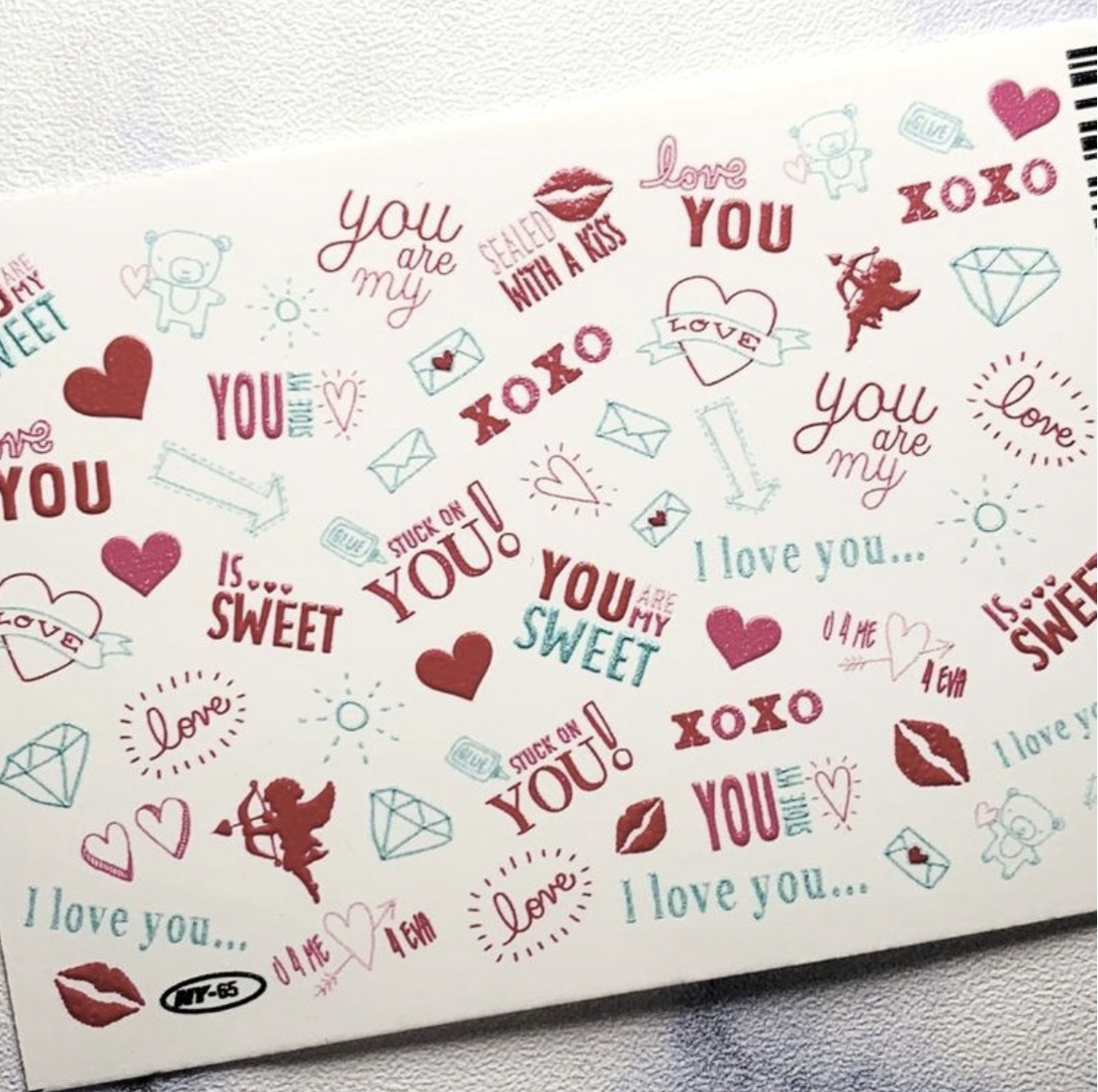סליידר Ny65 אותיות xoxo 