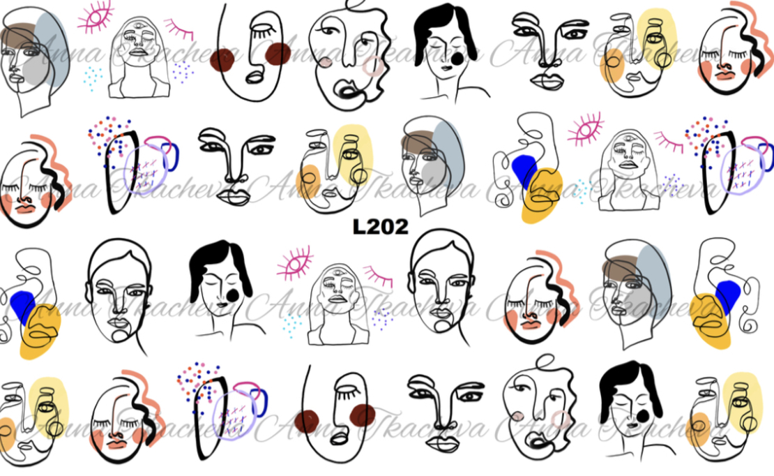 פרצופים צבעוניים L202