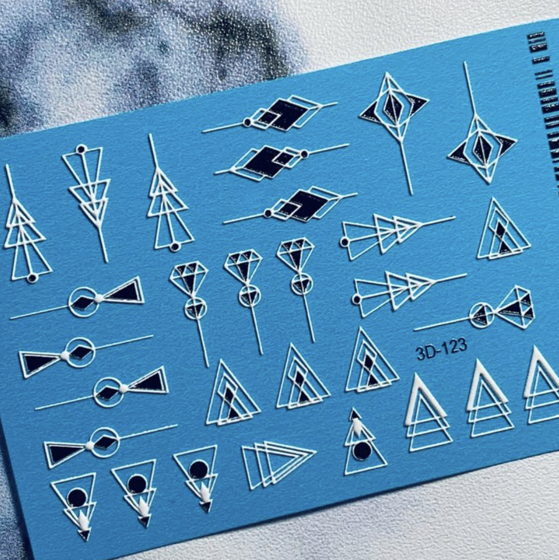 סליידר גיאומטריה שחור ולבן 3D123