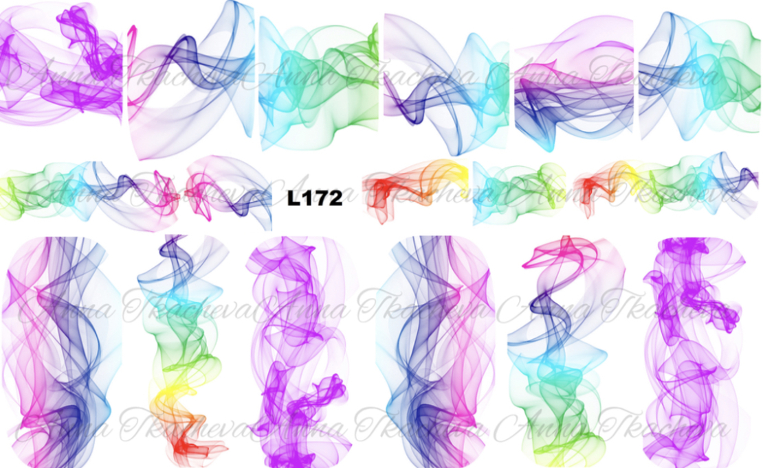 עשן צבעוני טפט L172
