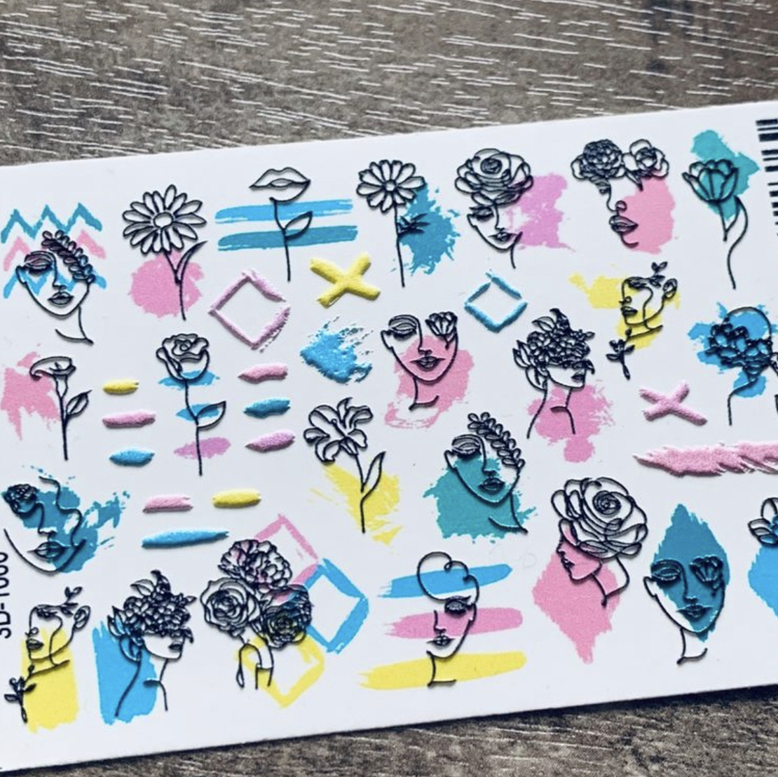 סליידר 3D1000 פרצופים ופרחים 