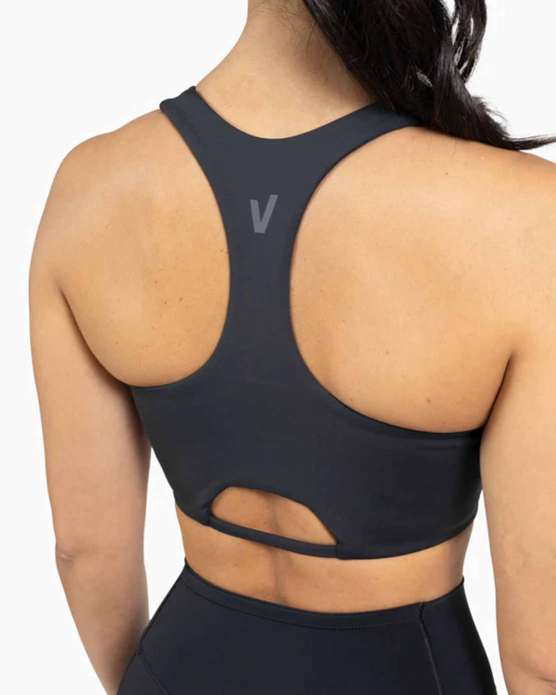 חזיית ספורט HOLO Low Neck שחורה