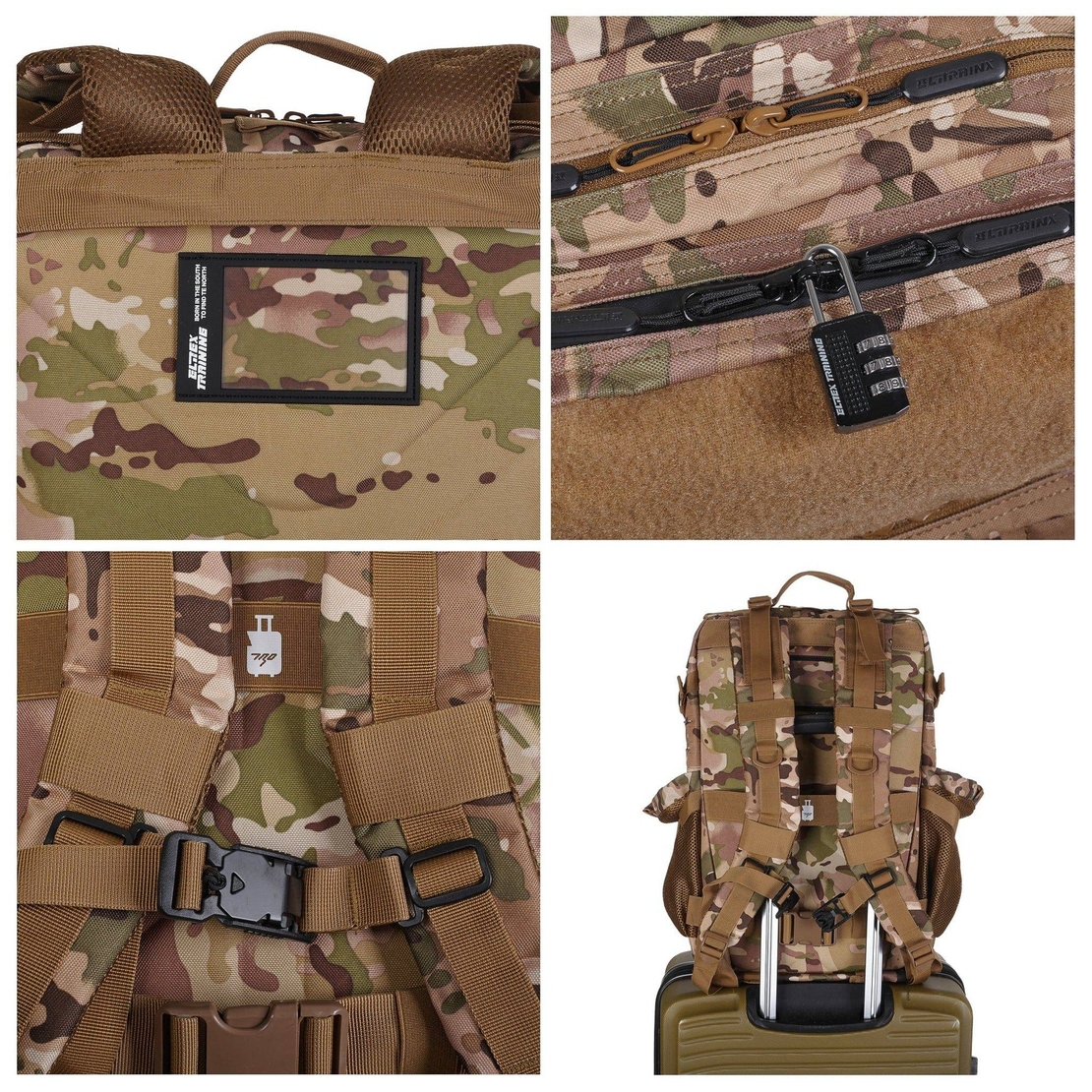 תיק טקטי 45l - V2 - מנומר צבאי - Elitex Training