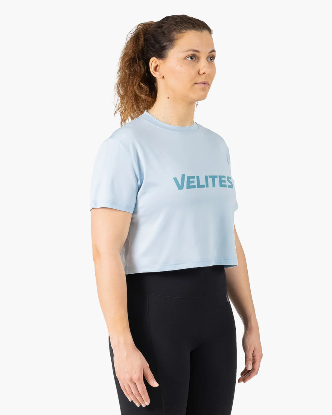 חולצת Velites HOLO Crop תכלת