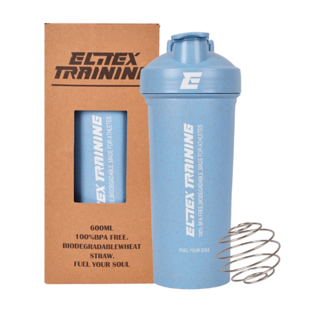 שייקר אקולוגי 600 מ״ל - כחול - Elitex Training