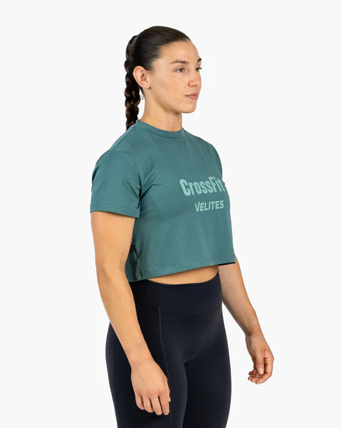 חולצת Velites HOLO Crop  - מהדורת CrossFit - ירוק