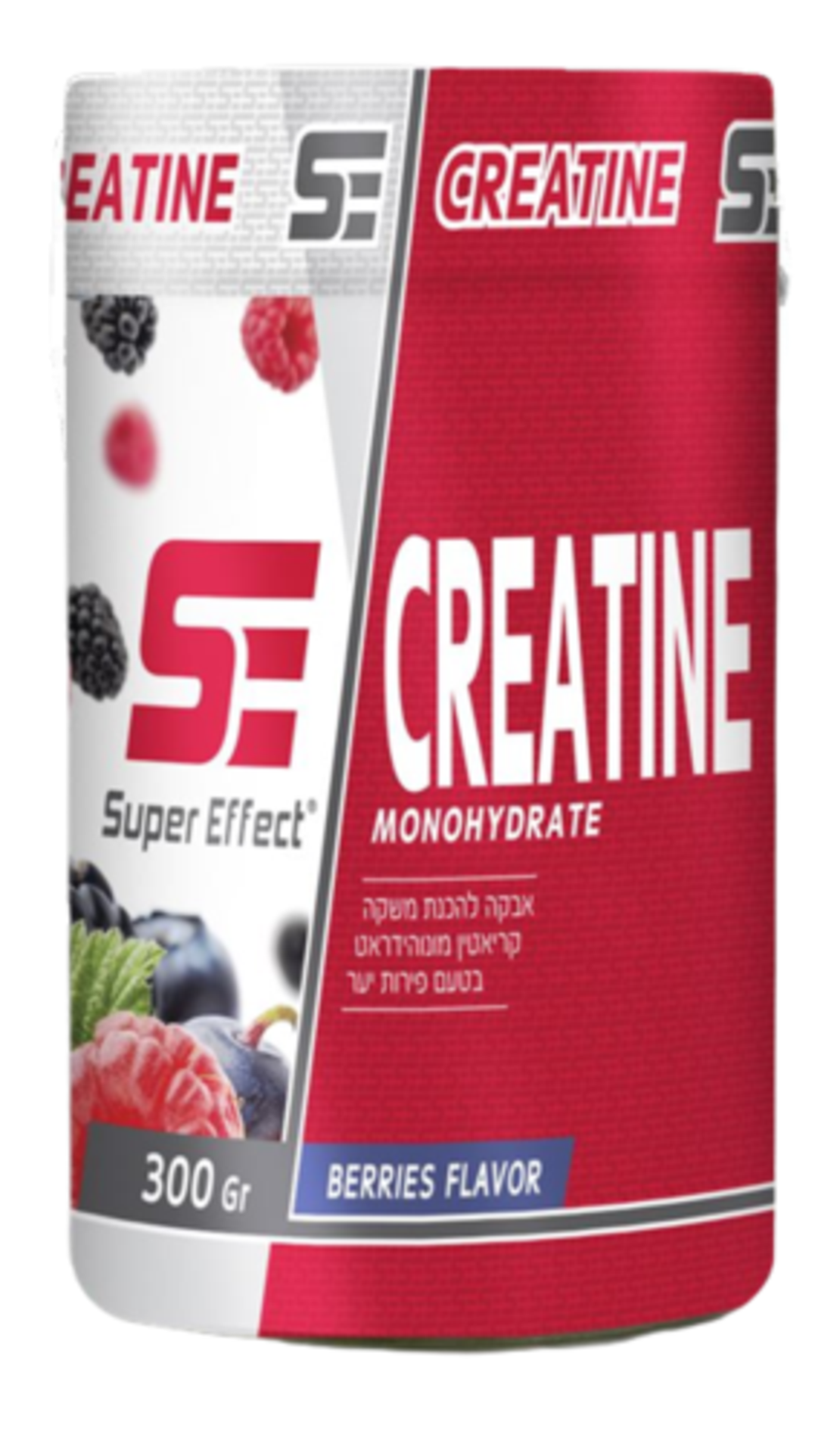 קריאטין מונוהידראט מבית סופר אפקט בטעם פירות יער