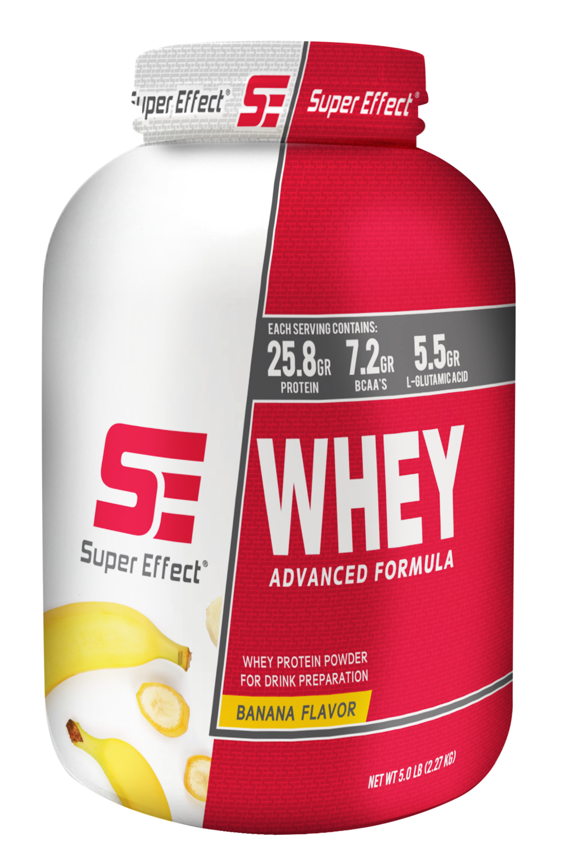 אבקת חלבון מי גבינה One Whey מבית סופר אפקט בטעם בננה