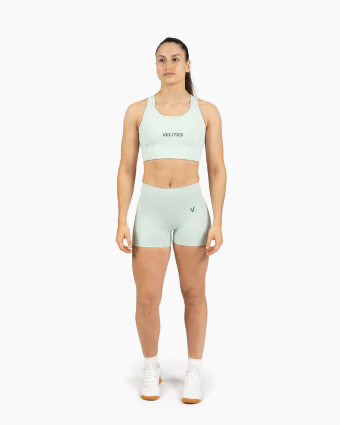 חזיית ספורט HOLO High Neck ירוק בהיר