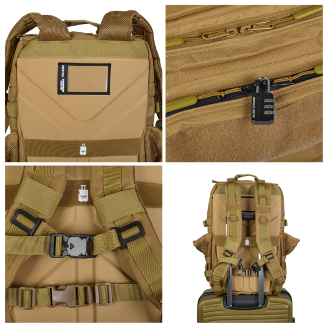 תיק טקטי 45l - V2 - חאקי - Elitex Training