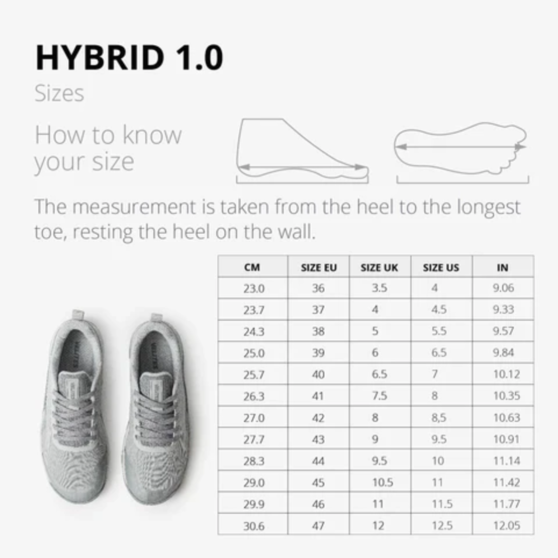 נעלי קרוספיט ואימון פונקציונלי - Hybrid 1.0 - Velites - צבע לבן