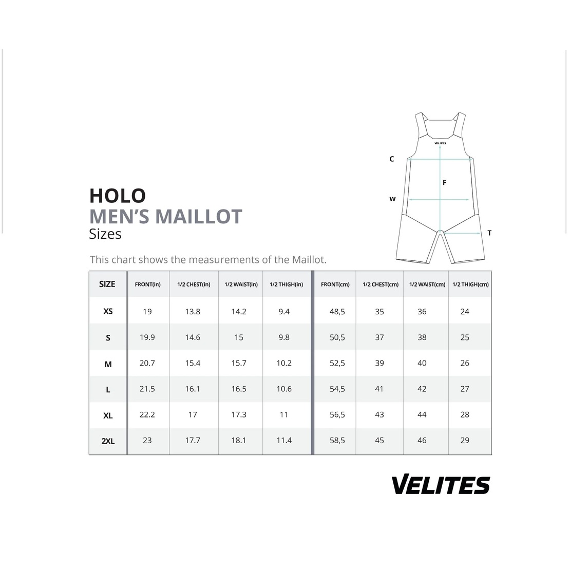 סינגלט תחרותי להרמת משקולות - גזרת גברים - VELITES
