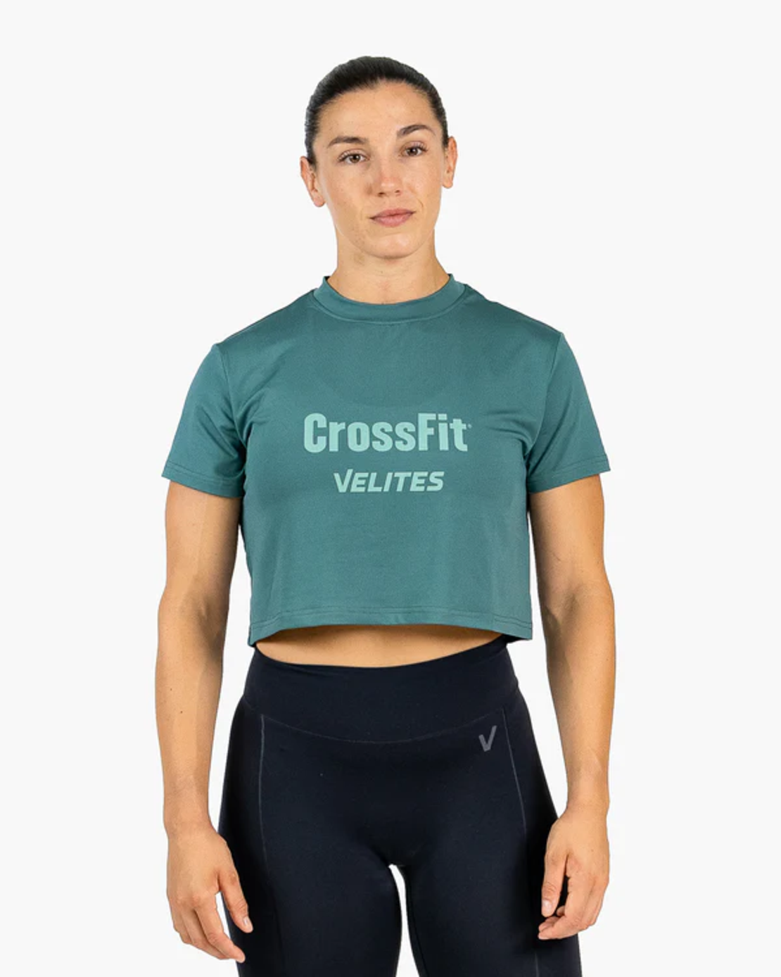 חולצת Velites HOLO Crop  - מהדורת CrossFit - ירוק
