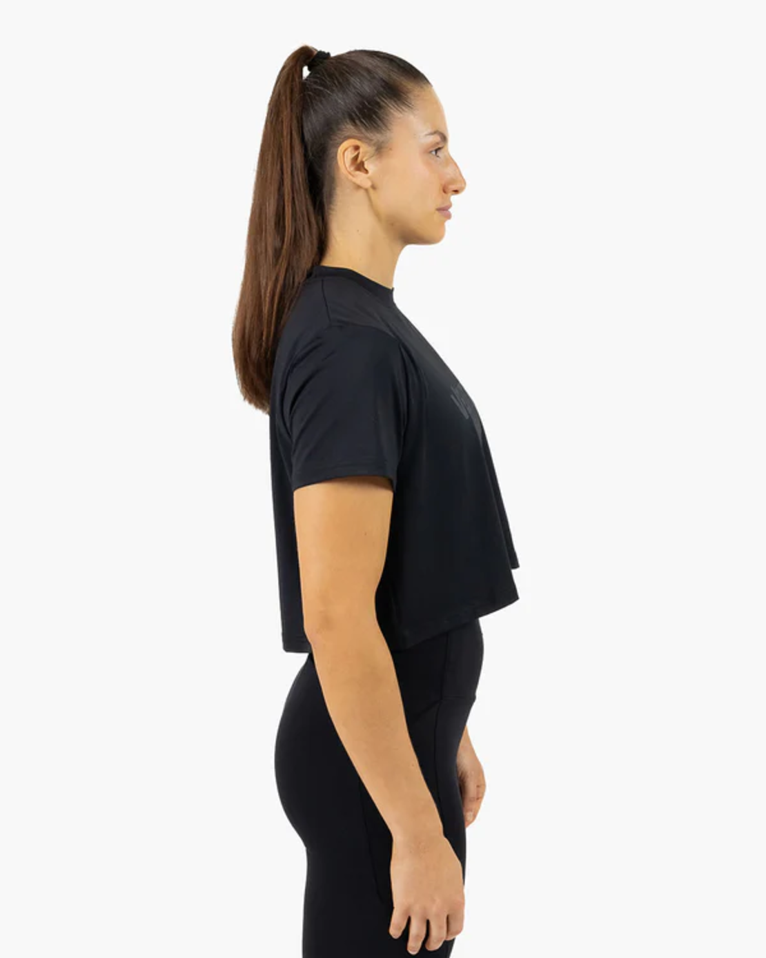 חולצת Velites HOLO Crop שחורה