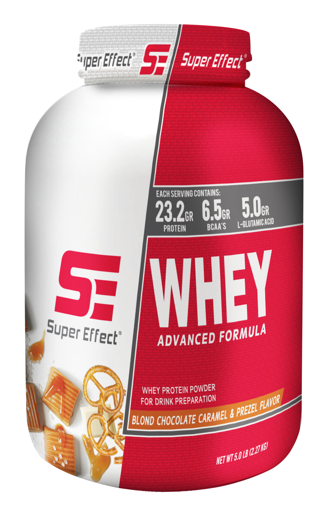 אבקת חלבון מי גבינה One Whey מבית סופר אפקט בטעם שוקולד בלונדי קרמל ובייגלה