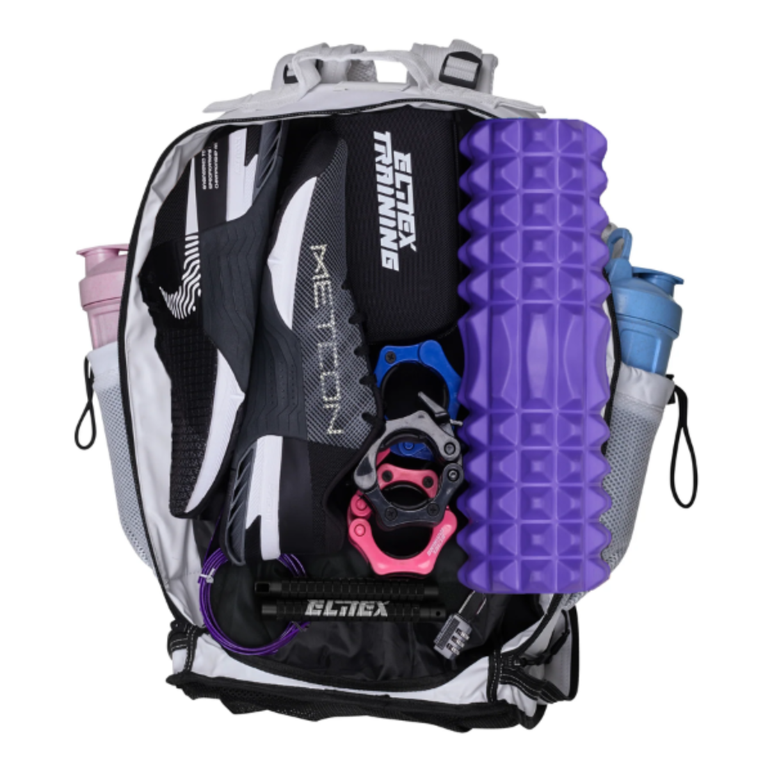 תיק טקטי 45l - V2 - לבן ותכלת - Elitex Training