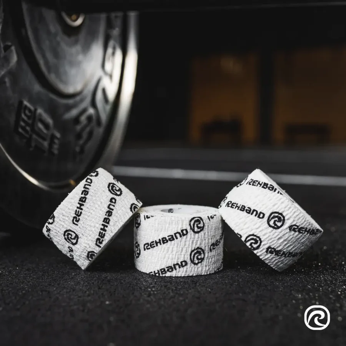 טייפ אצבעות RX Athletic Power-Wrap מבית Rehband - לבן (3 יחידות)