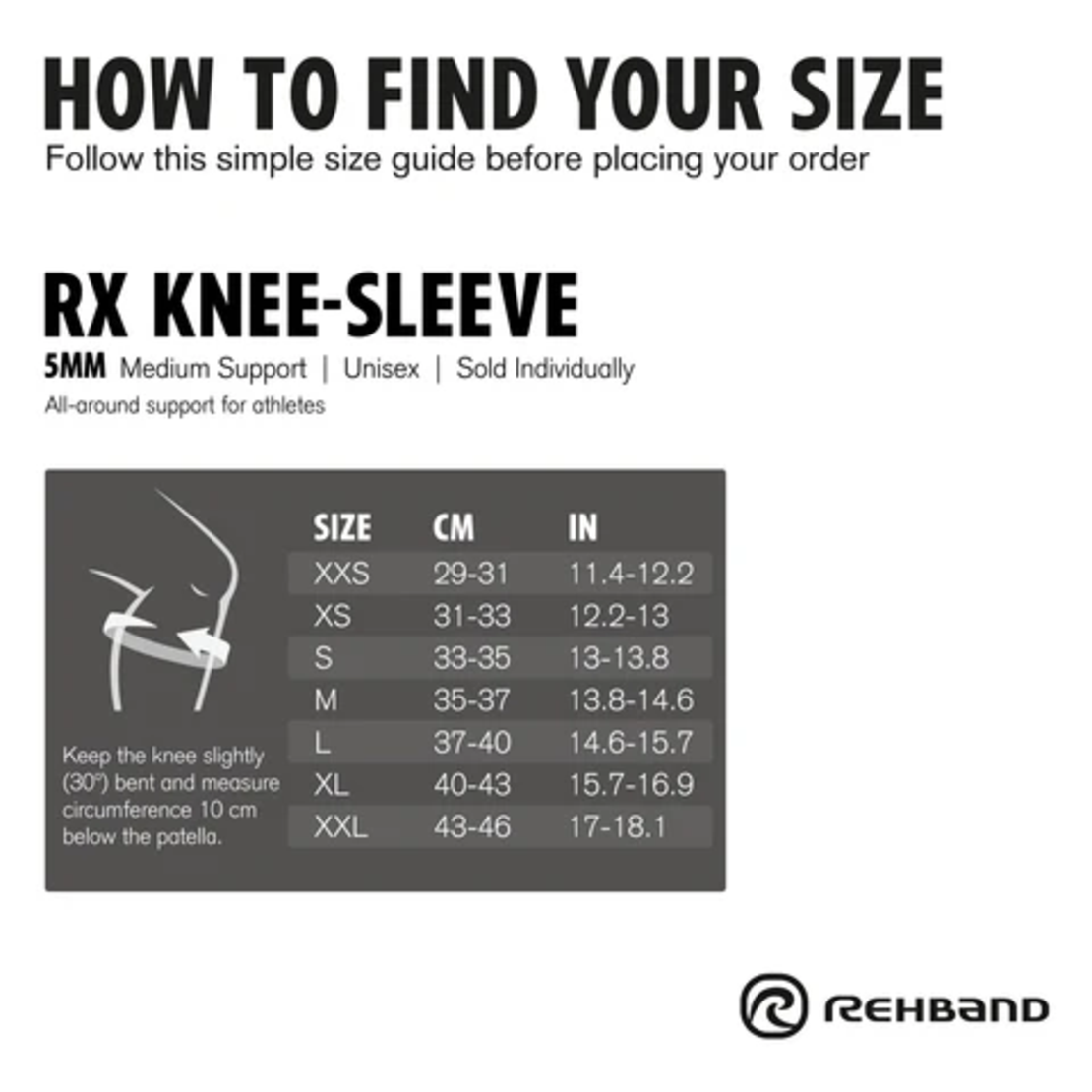 RX Knee Sleeve 5mm - Rehband