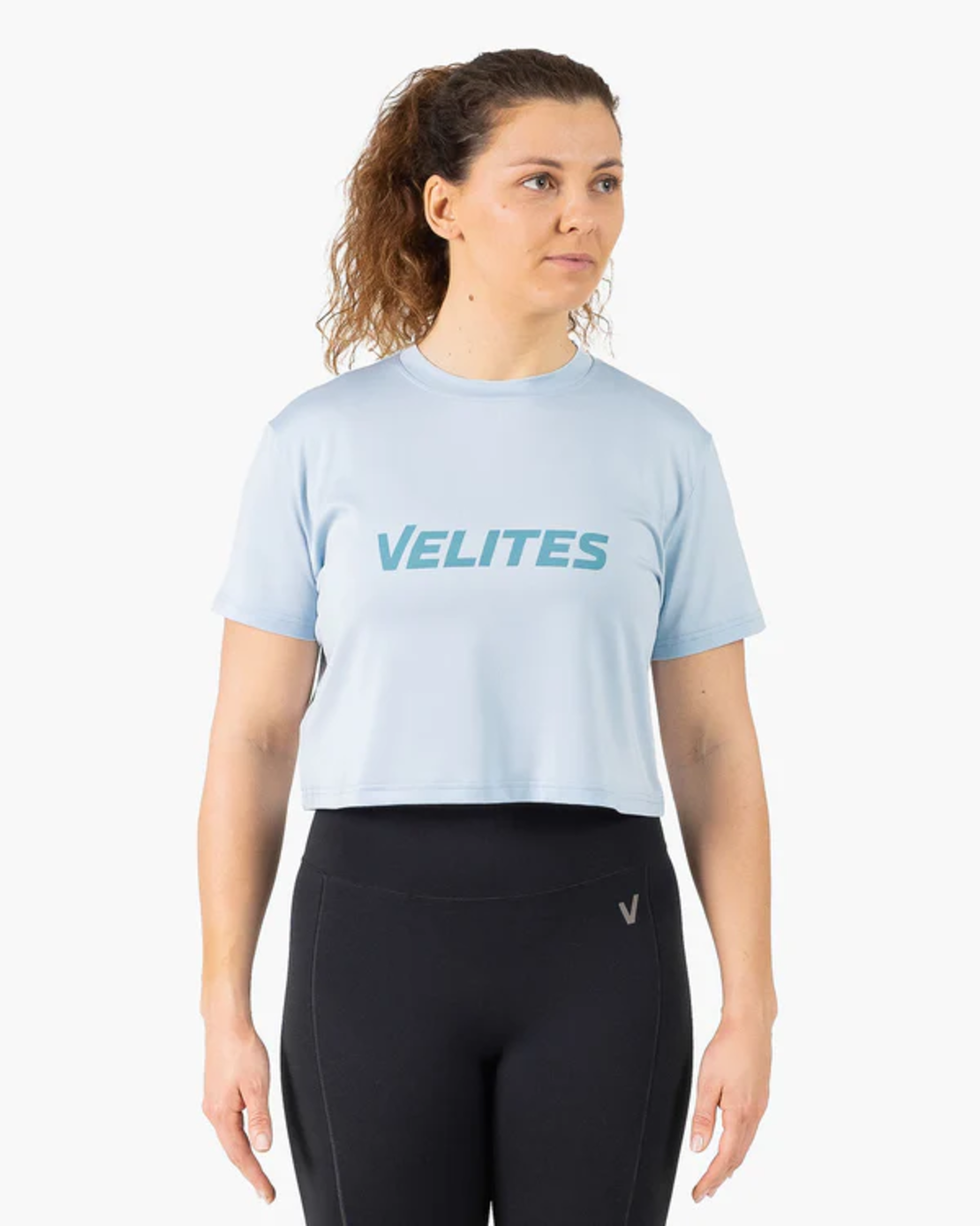 חולצת Velites HOLO Crop תכלת