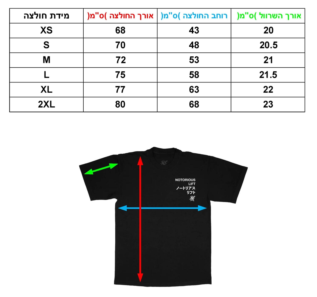 חולצת NOTORIOUS LIFT - EGO - BLACK