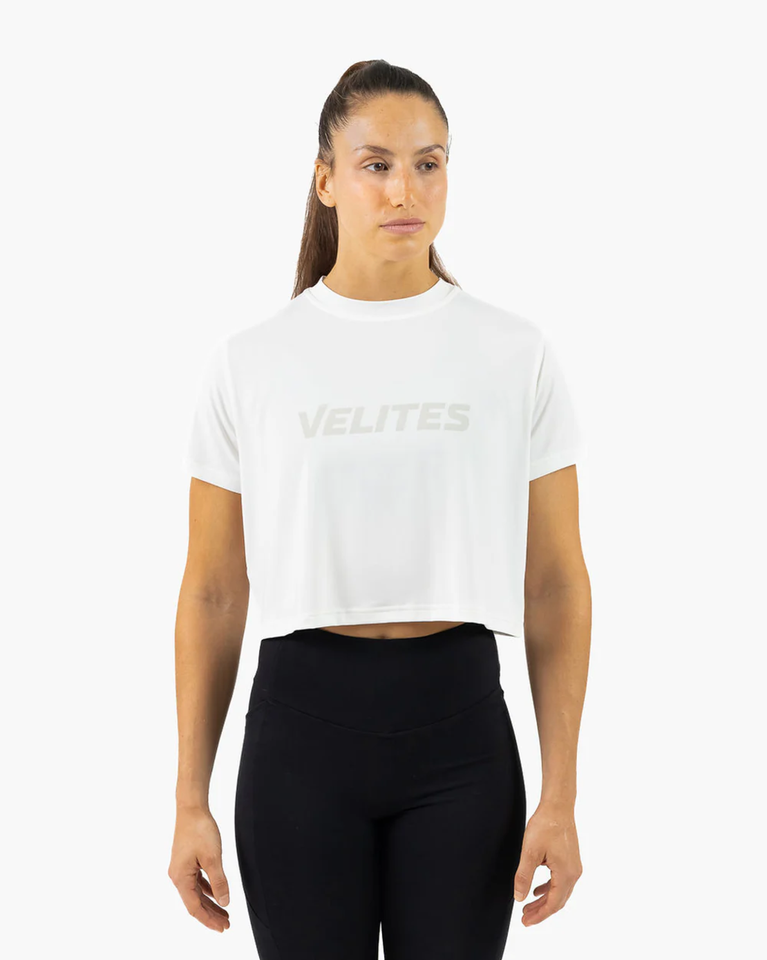 חולצת Velites HOLO Crop לבנה נשים
