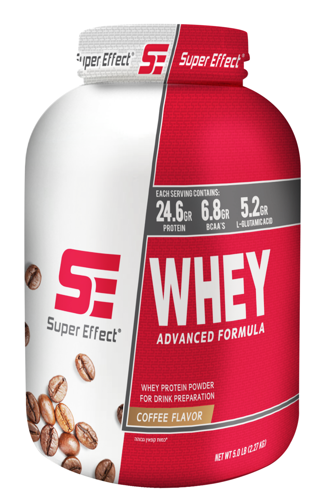 אבקת חלבון מי גבינה One Whey מבית סופר אפקט בטעם קפה