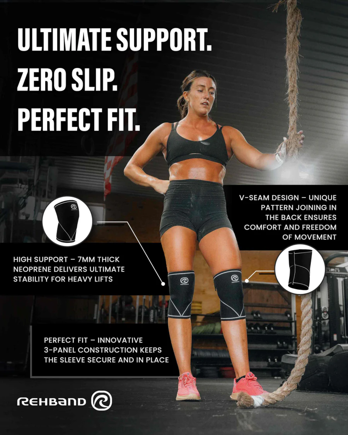 RX Original V Knee Sleeve 7mm - Rehband