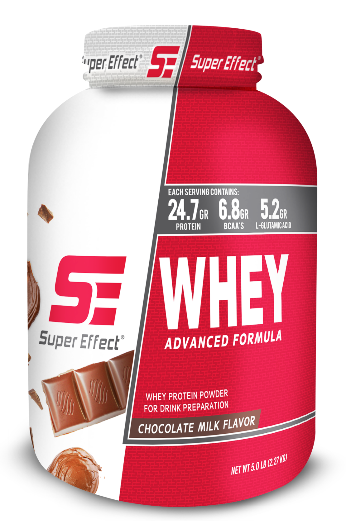 אבקת חלבון מי גבינה One Whey מבית סופר אפקט בטעם שוקולד חלב