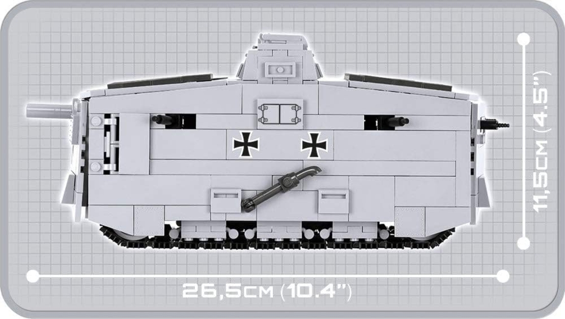 טנק שטרומפאנצרוואגן STURMPANZERWAGEN A7V
