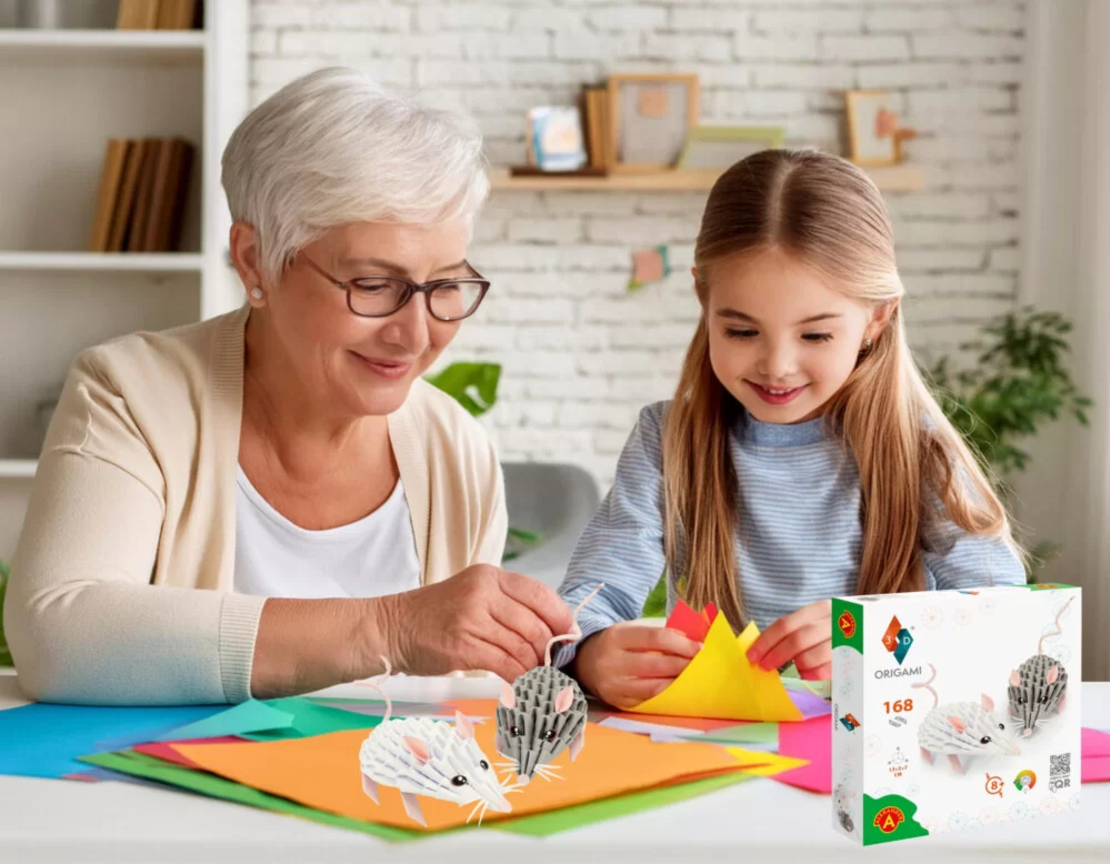 אוריגמי 3D - עכברים