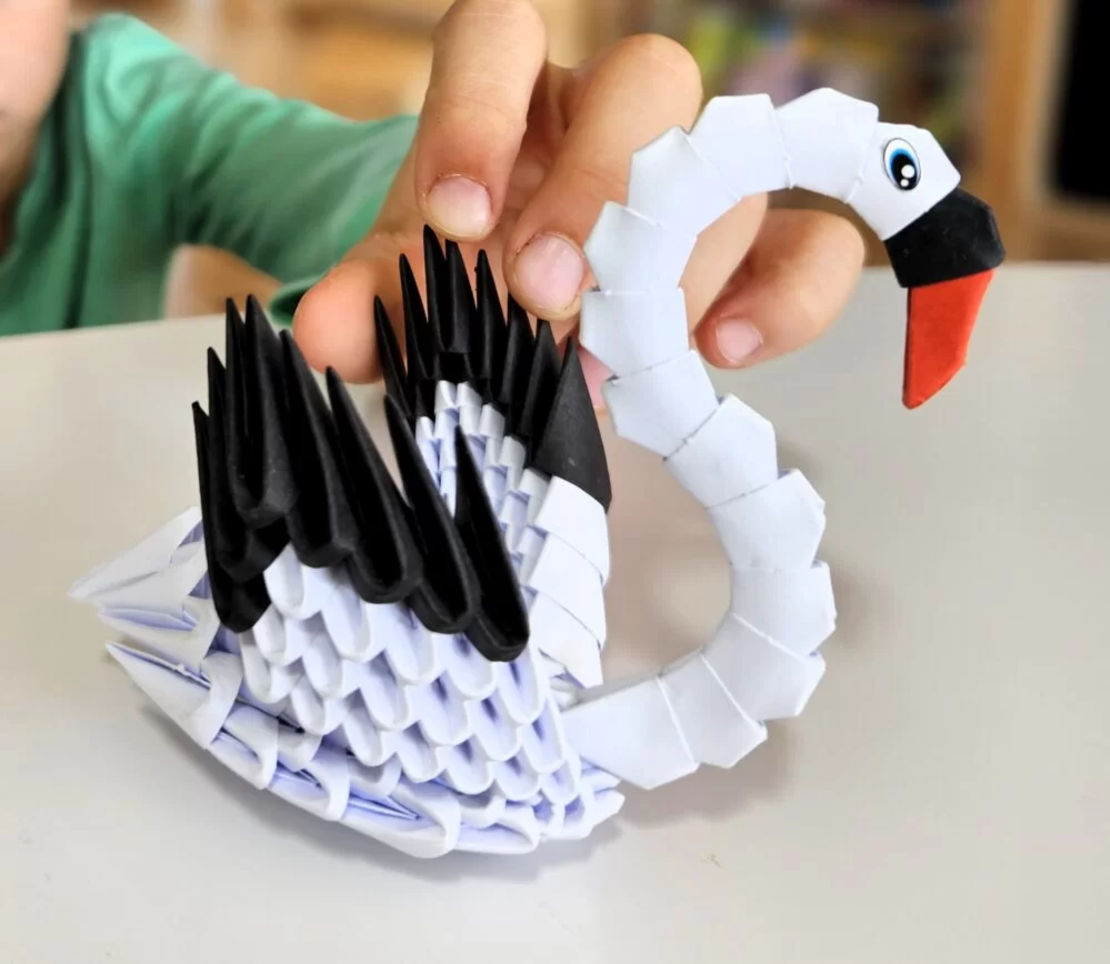 אוריגמי 3D - ברבור